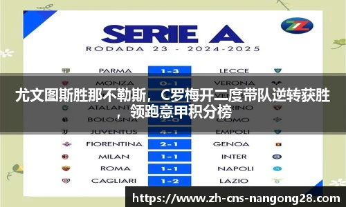 尤文图斯胜那不勒斯,C罗梅开二度带队逆转获胜,领跑意甲积分榜